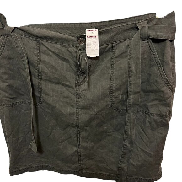 SONOMA ARMY GREEN SKIRT NWT - Picture 1 of 3